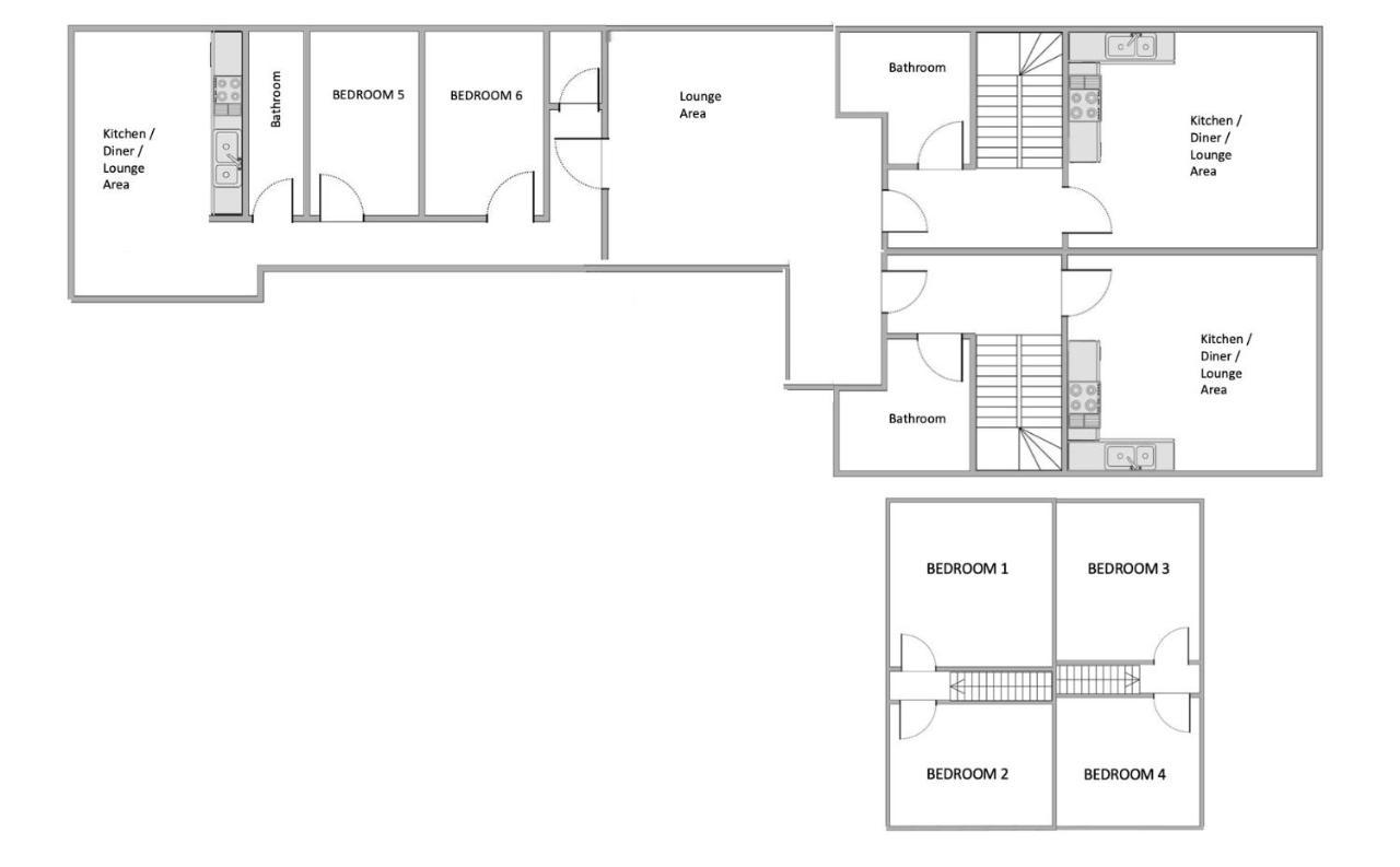 The Penthouse Gathering - Town Centre - Sleeps Up To 16 ريكسهام المظهر الخارجي الصورة